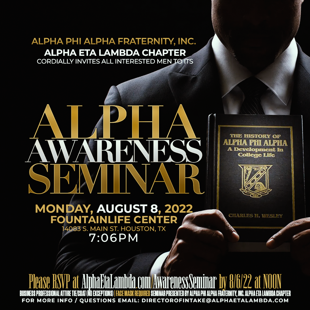 Alpha Eta Lambda - Alpha Awareness Seminar 2022